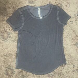 Lululemon Deep Coal Short Sleeve Shirt Size 6